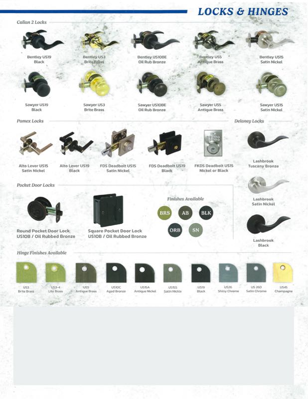 Rockville Moulding Door Locks & Hinges